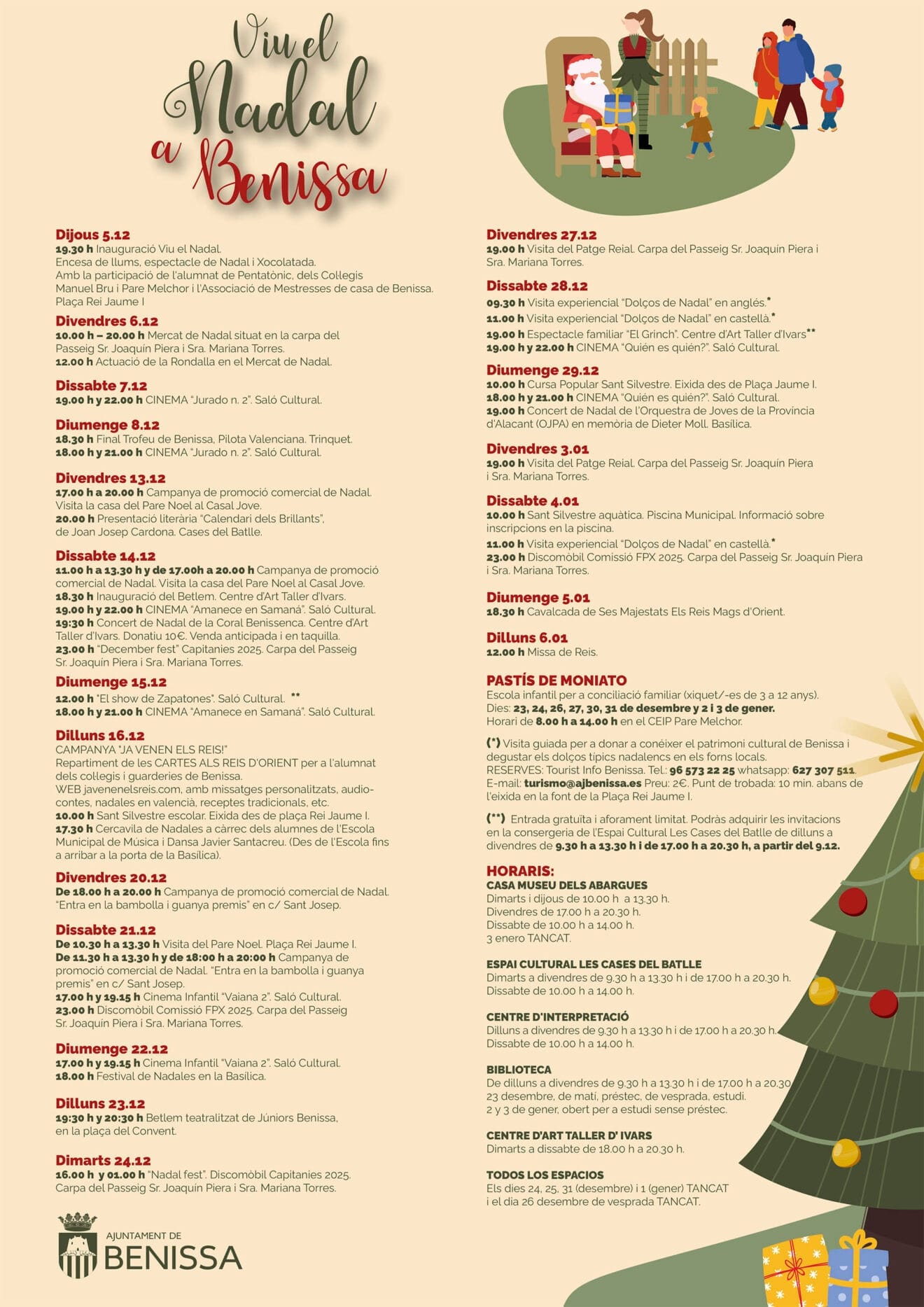Programació de Nadal a Benissa este 2024