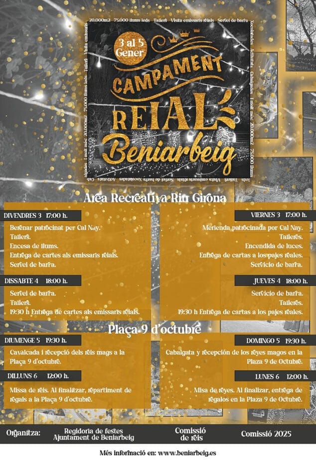 Imagen: Programación navideña de Beniarbeig