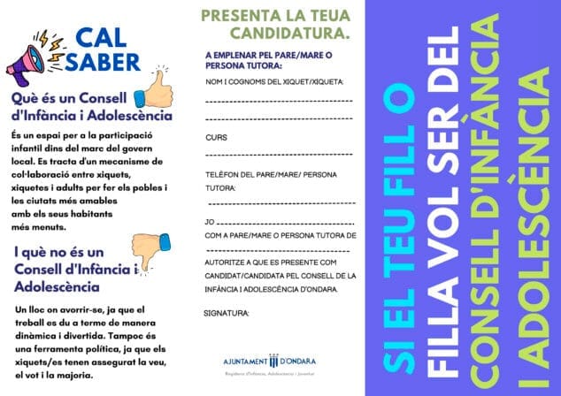 Imagen: Qué es el Consell Local d'Infància i Adolescència de Ondara
