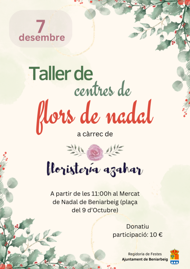 Imagen: Taller de centros de flores en Beniarbeig