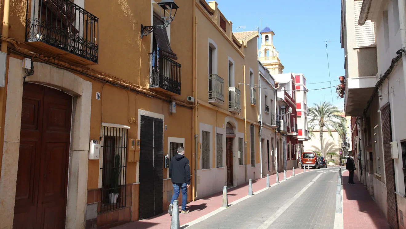 Calle Sant Cristòfol en El Verger (archivo)