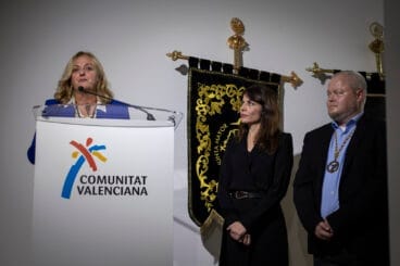 La alcaldesa de Calp, Ana Sala en la presentación de Fitur 2025
