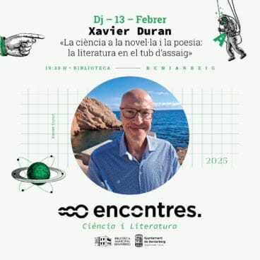 Cartel de la jornada con Xavier Duran en Encontres a Beniarbeig 2025