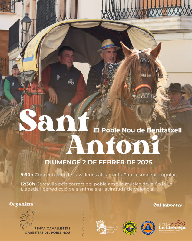 cartel de sant antoni en benitatxell 2025