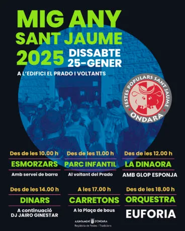 Cartel del Mig Any de Sant Jaume 2025