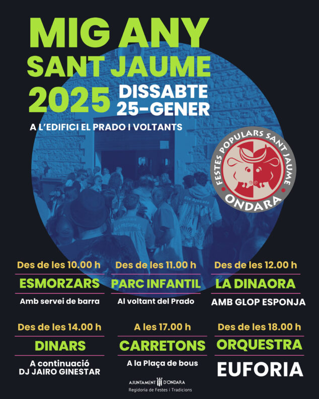 Imagen: Cartel del Mig Any de Sant Jaume 2025