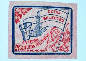 Envoltorio ‘Antonio Mezquida Pastor. Rafol de Almunia, Extra Selected’