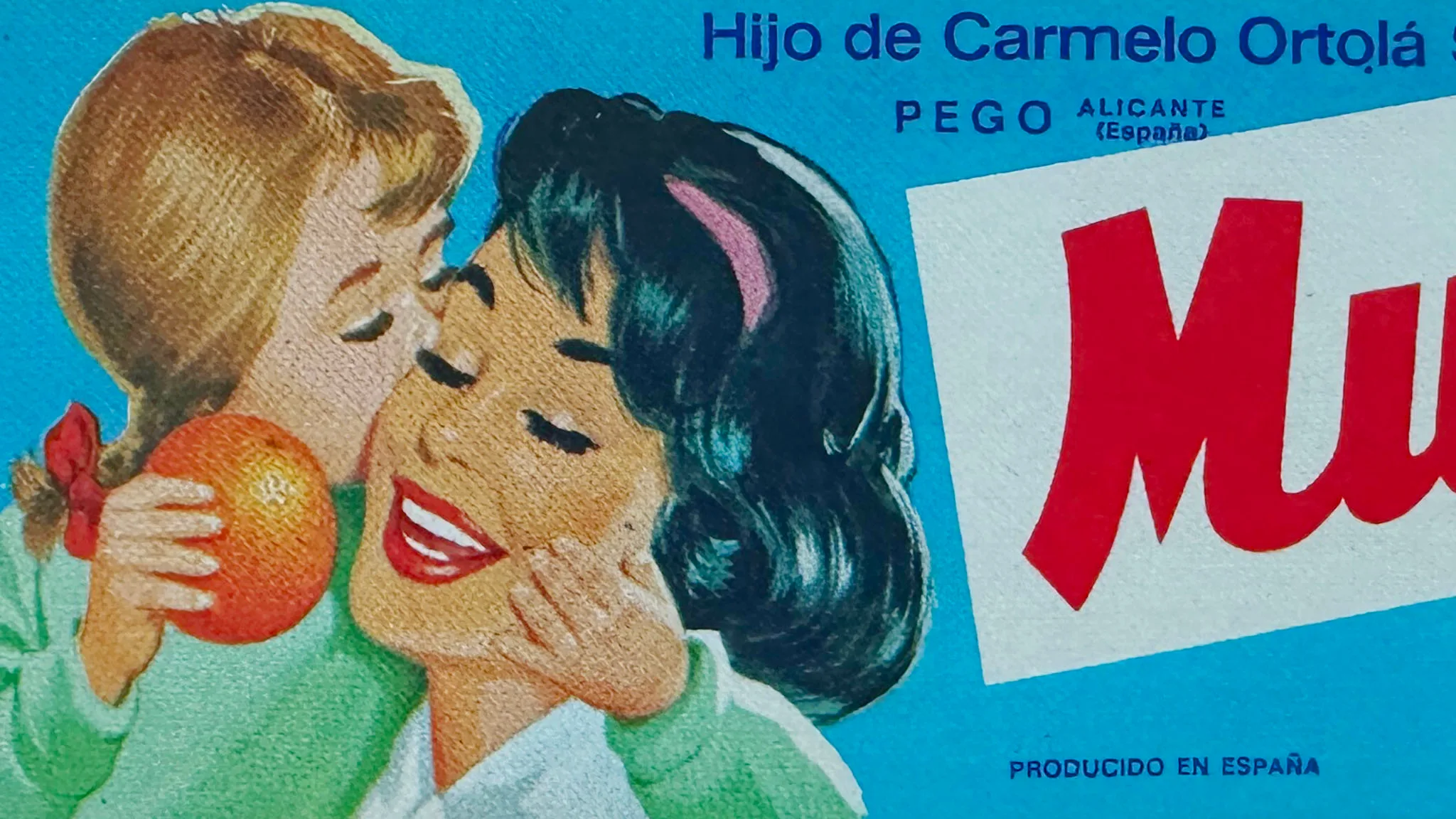 etiqueta de mutti frutortola hijo de carmelo ortola pego