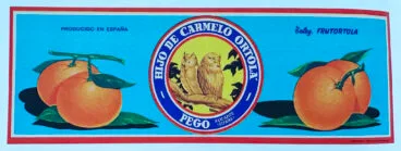 Etiqueta ‘Frutortola. Hijo de Carmelo Ortolà, Pego’