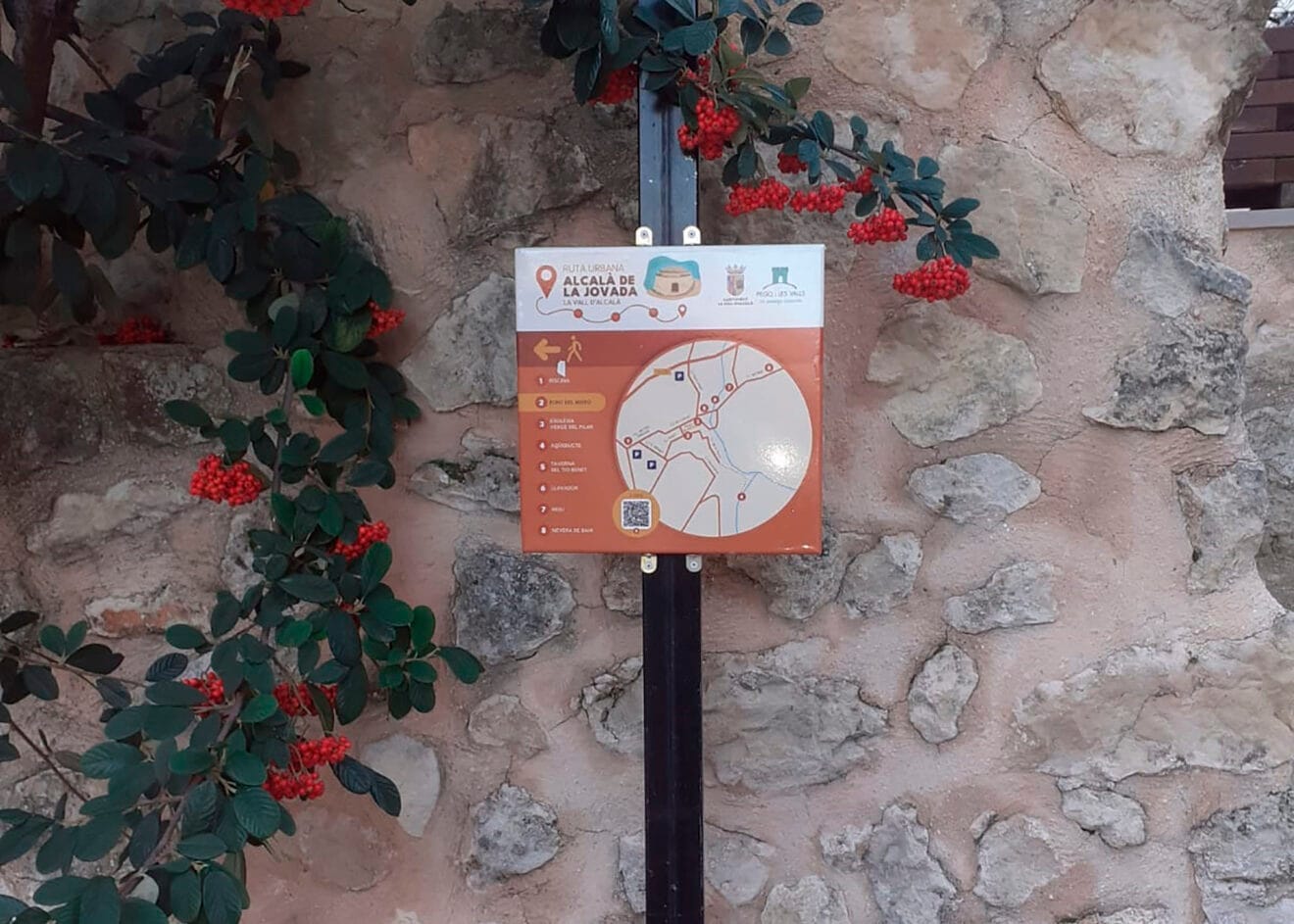 Panel de la fuente de la Vall d'Alcalà