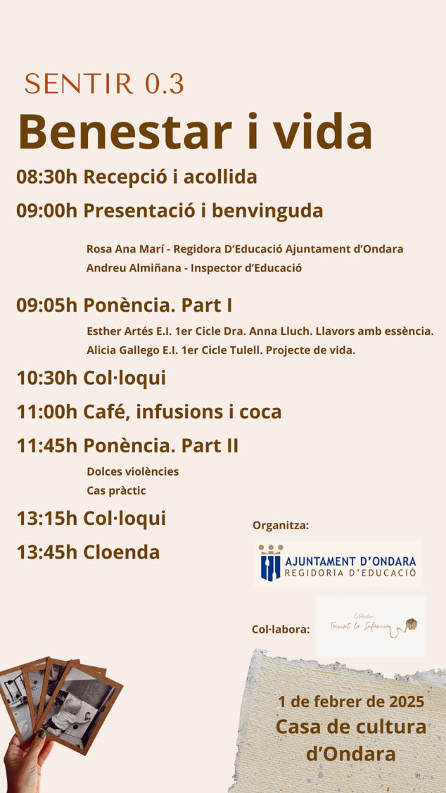 Imagen: Programa de la VII Trobada d'Educació Infantil en Ondara