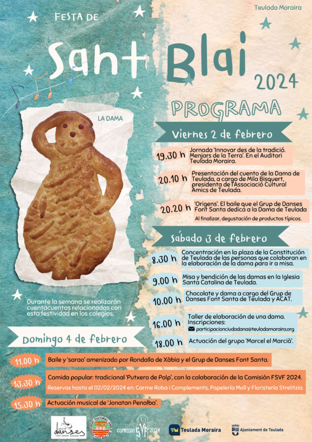 Imagen: Programa fiestas de Sant Blai 2024 de Teulada Moraira