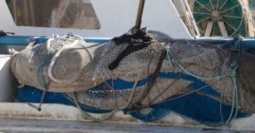 Redes en un embarcación de Dénia (archivo)