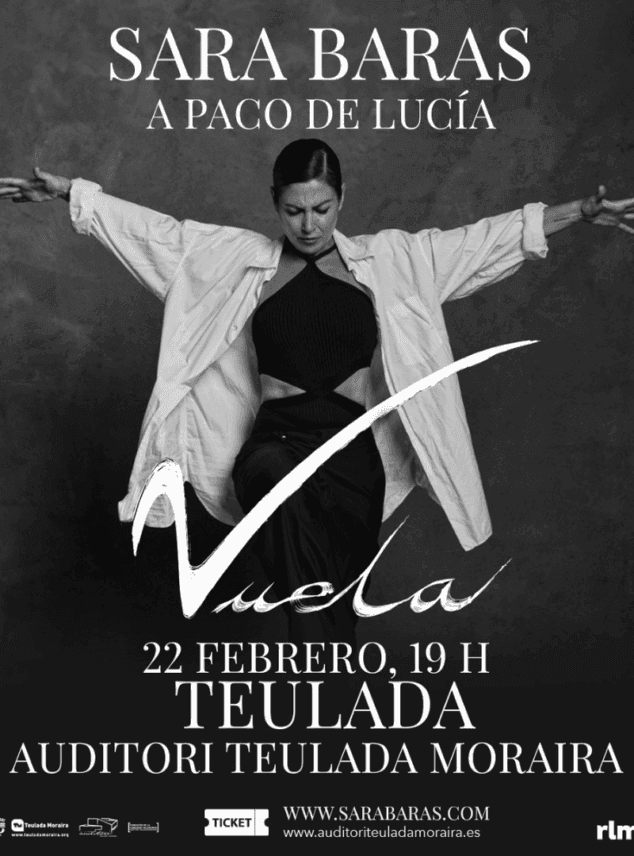 Imatge: Sara Baras a Vuela, tribut a Paco de Lucía a Auditori Teulada Moraria