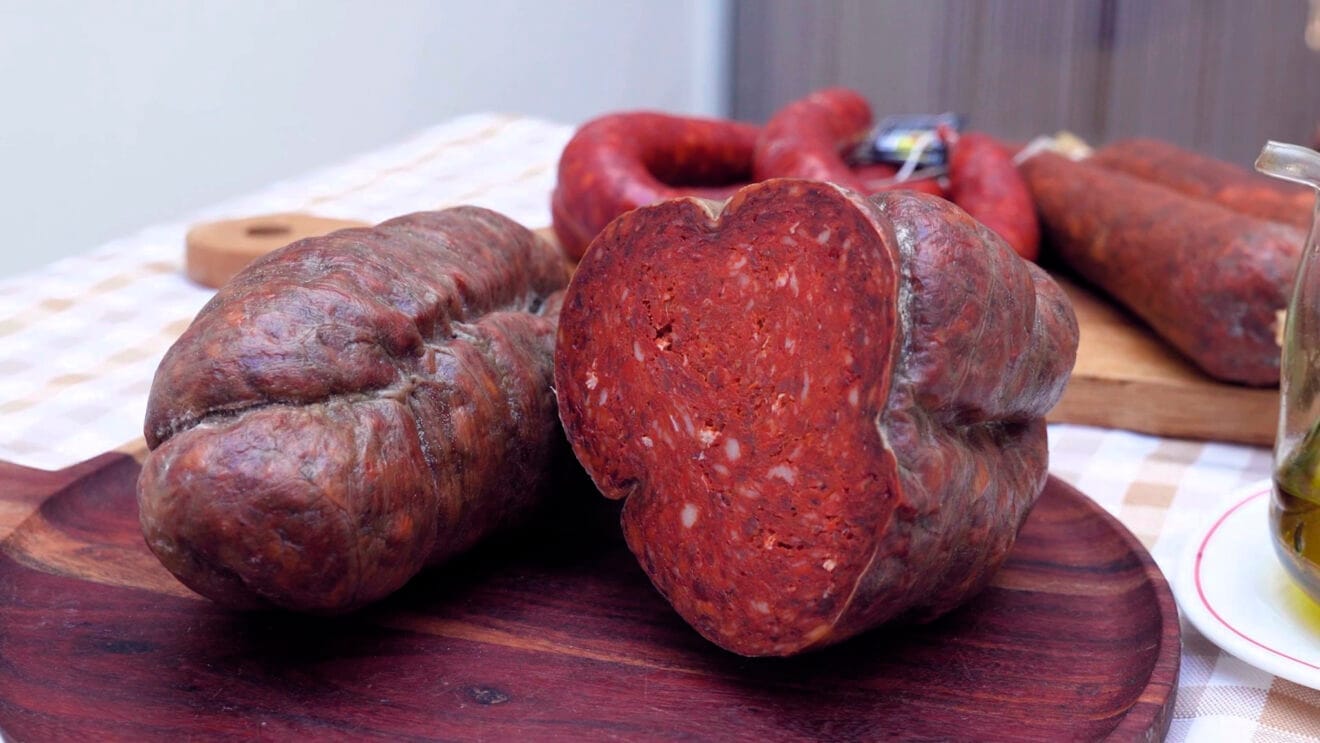 Sobrasada lista para consumirse