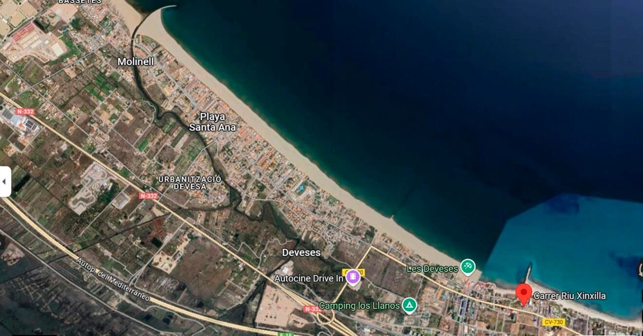 Tramo del deslinde aprobado en Les Deveses de Dénia