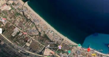 Tramo del deslinde aprobado en Les Deveses de Dénia