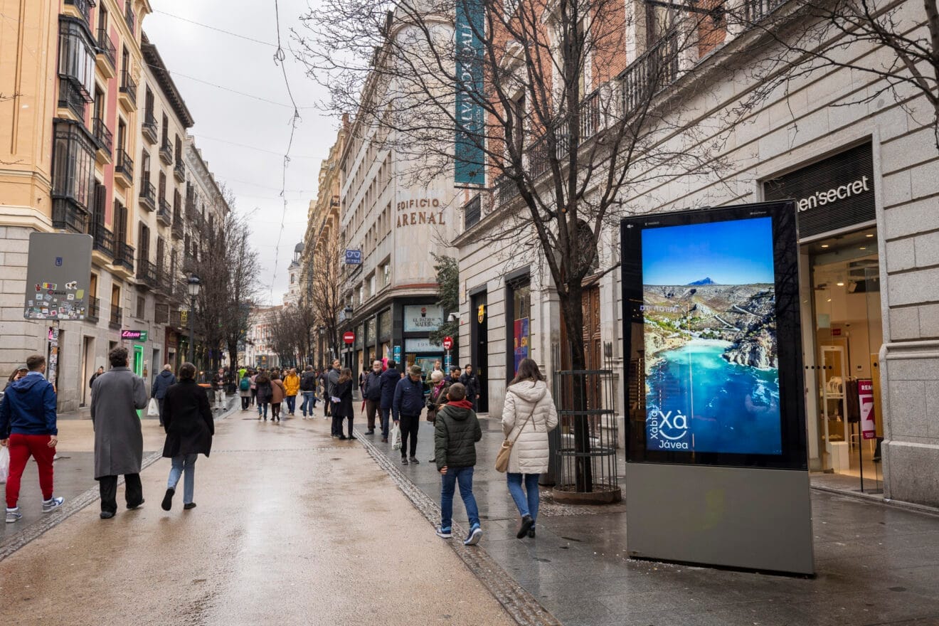 Vídeo de Xàbia por las calles de Madrid