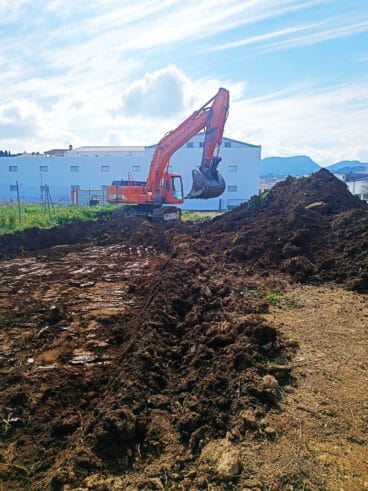 Primeros trabajos para la construcción del centro de día de Gata