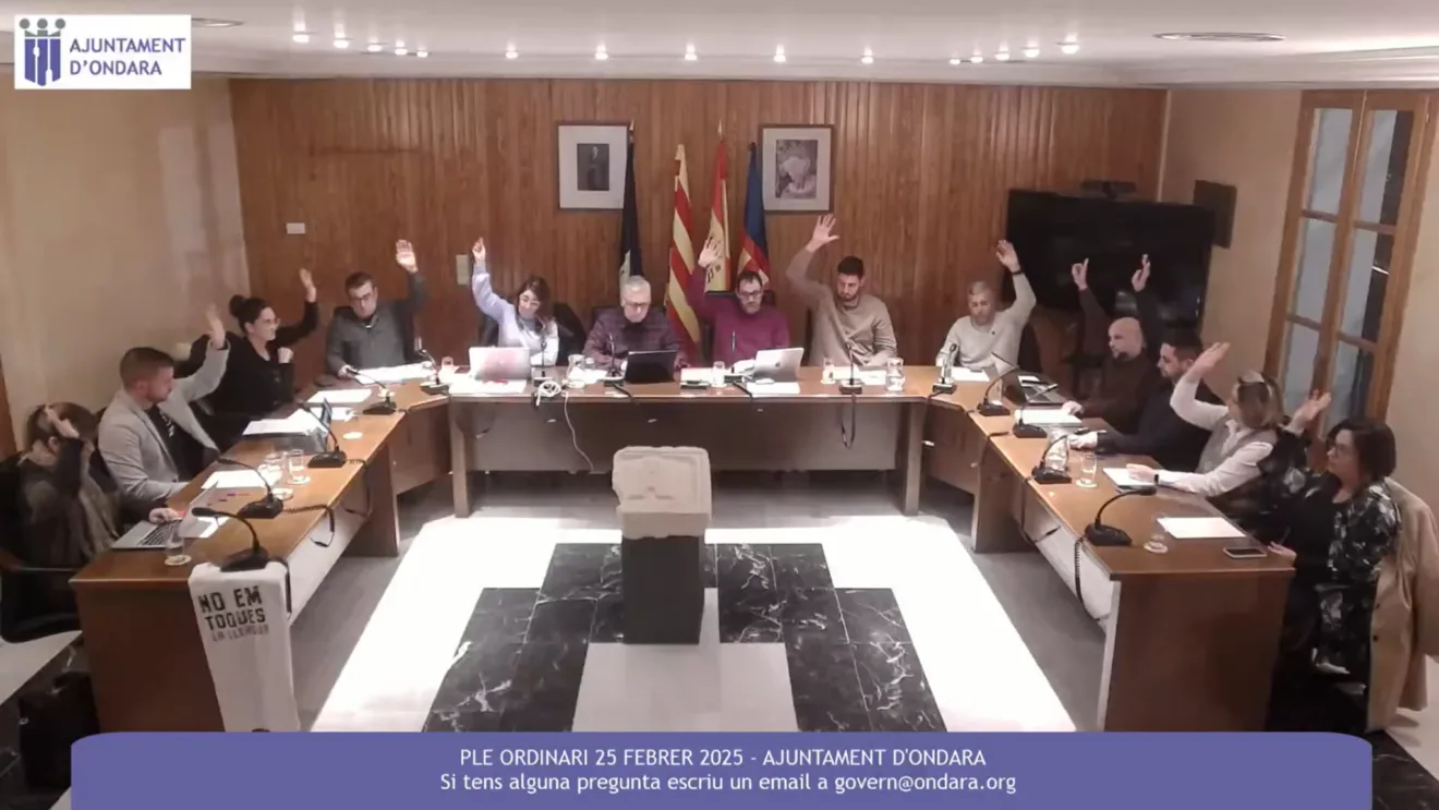 Aprobación presupuestos 2025 en Ondara