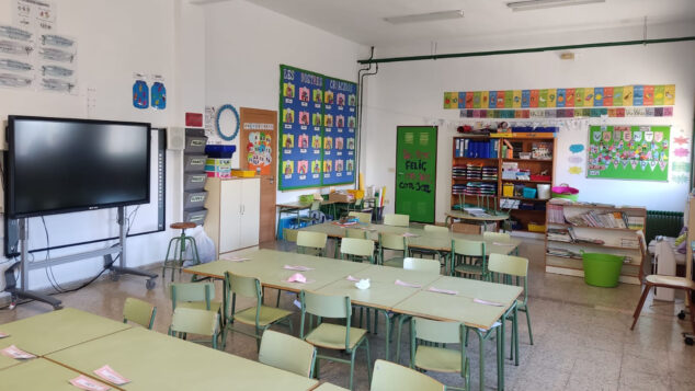 Imagen: Aula de Primaria en la Marina Alta (archivo)