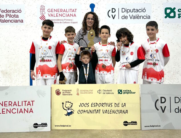 Imagen: Equipo benjamín, Escola de Pilota de Ondara