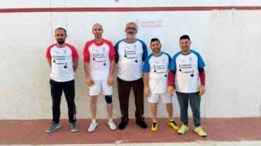 Equipos del torneo de pilota valenciana ‘Graneres i Recogedors’ dels Poblets