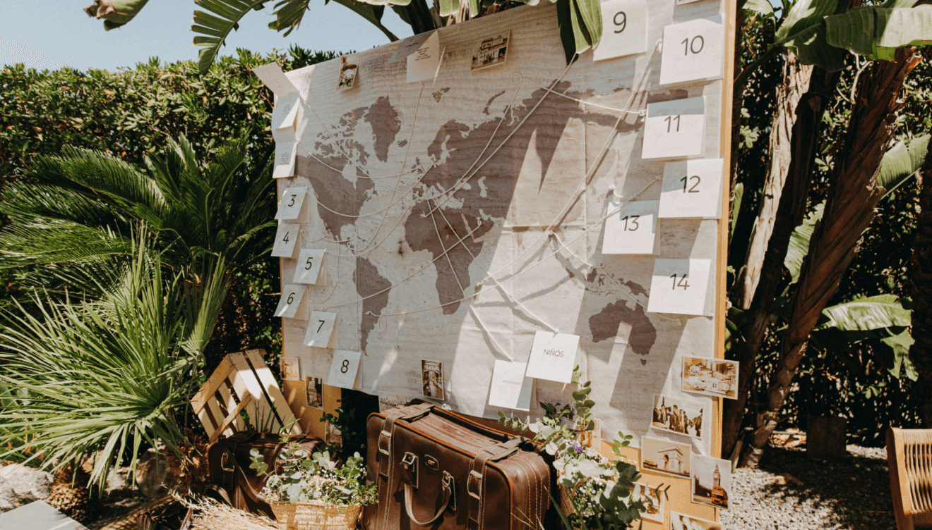 Ideas originales para organizar las mesas de tu boda