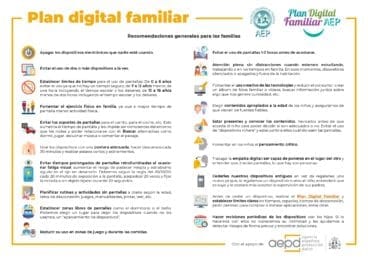 Infografia del plan digital familiar