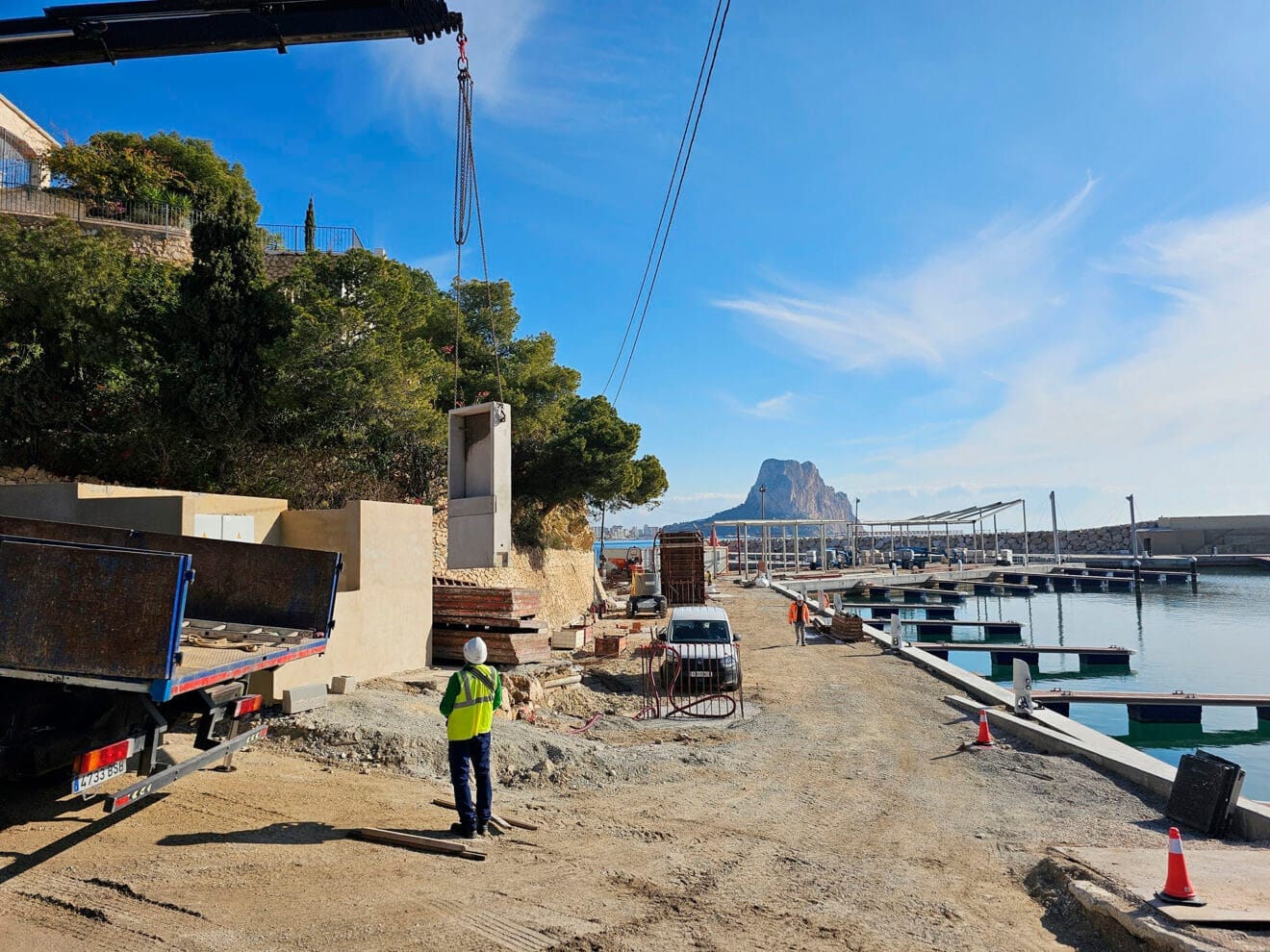 Obras en Puerto Blanco de Calp