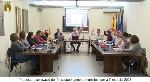 Imagen: Pleno municipal de Pedreguer en enero de 2025