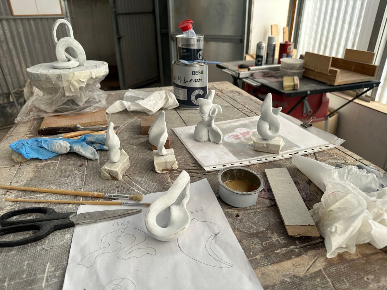 Prototipos de esculturas Navas