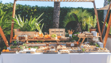 Stand perfecto para picar durante tu celebración