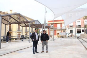 Visita a las obras de la Plaza Mayor de Ondara