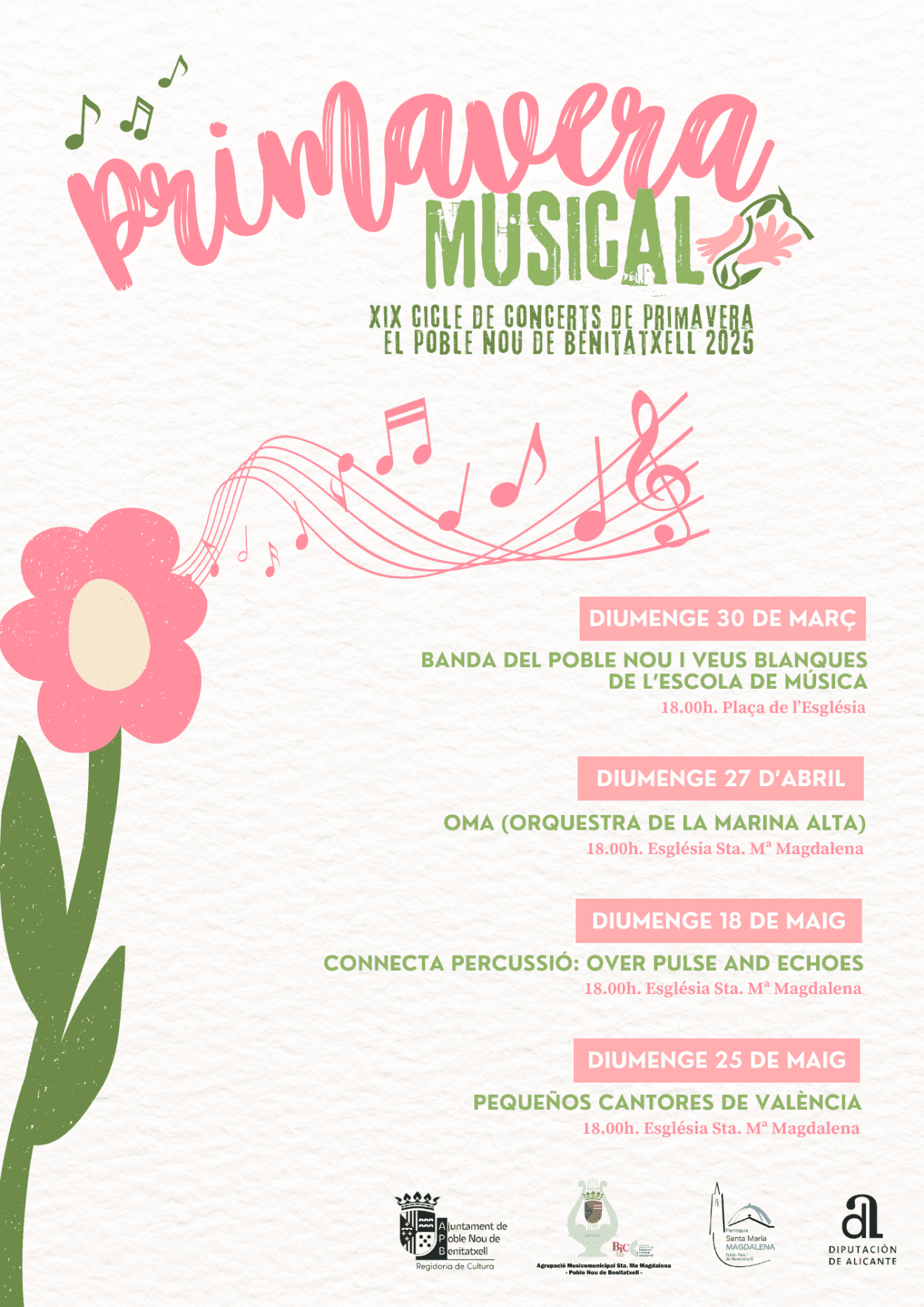 Cartel Conciertos de Primavera