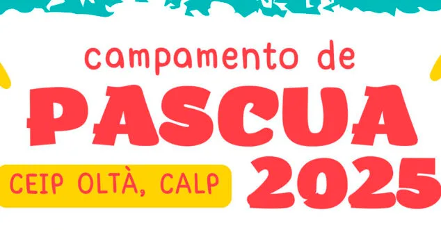 cartel del campamento de pascua en calp 2025
