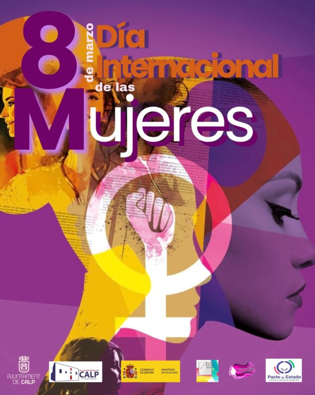 Imagen: Cartel del programa por el Día de la Mujer de Calp