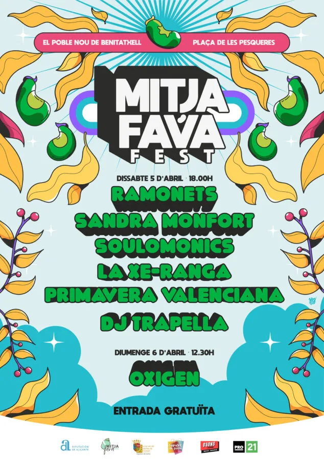 La fava poblera vuelve a protagonizar el mes de abril con el Mitjafava Fest 2025 de Benitatxell 5 Imagen: Conciertos del Mitjafava Fest 2025