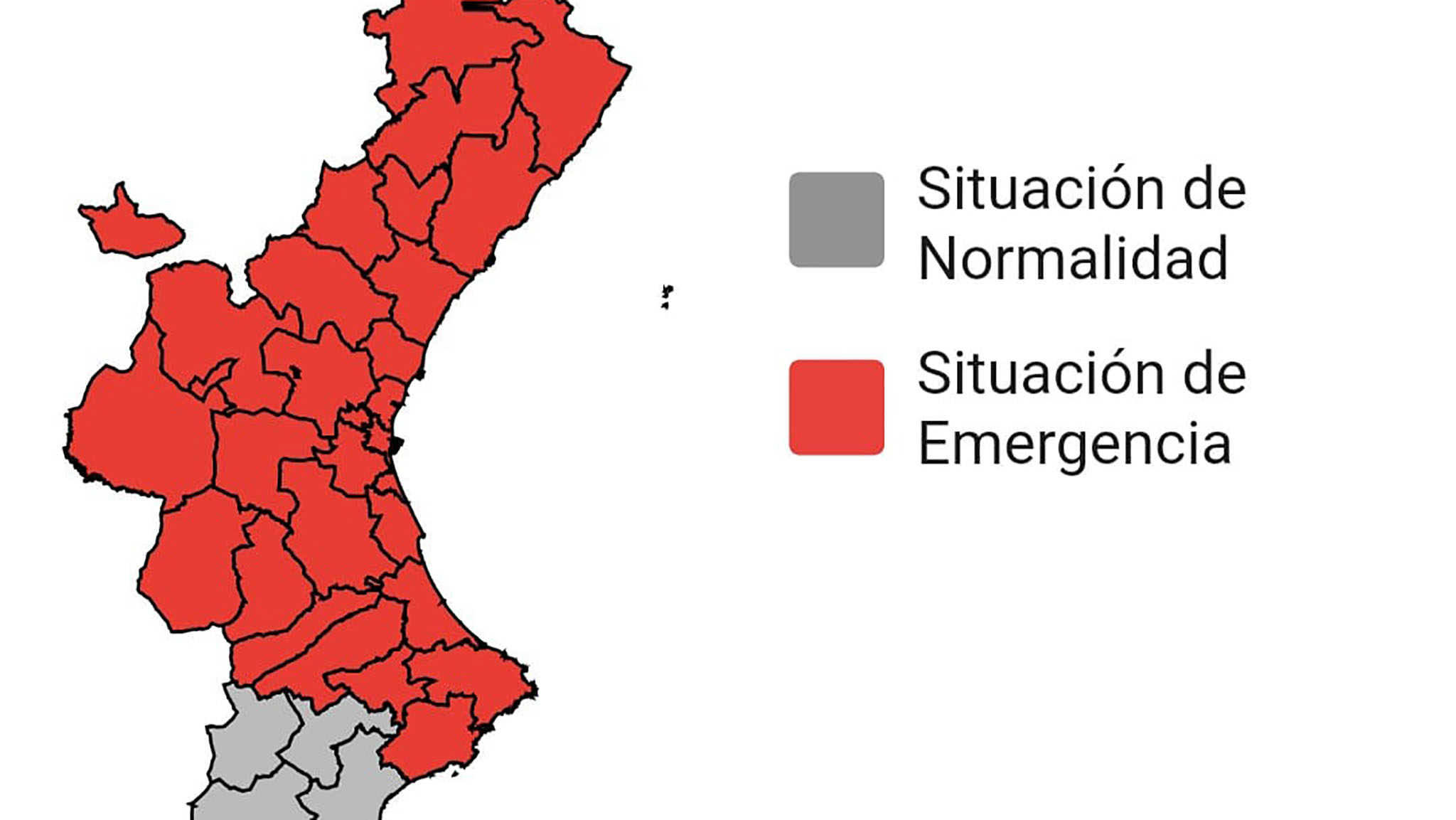 emergencia situacion 0 por inundaciones en la comunitat valenciana a partir del 3 de marzo de 2025