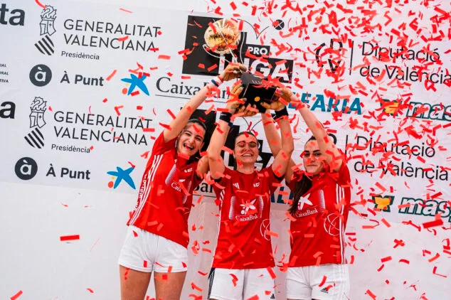 equipo pedreguer rolser de la lliga caixabank de raspall femenino federacio de pilota de la comunitat valenciana