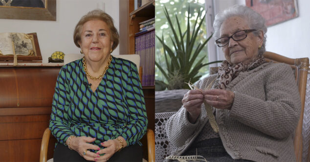 Imagen: Gema Fontes y Pepica Llobell, vecinas de Benitatxell