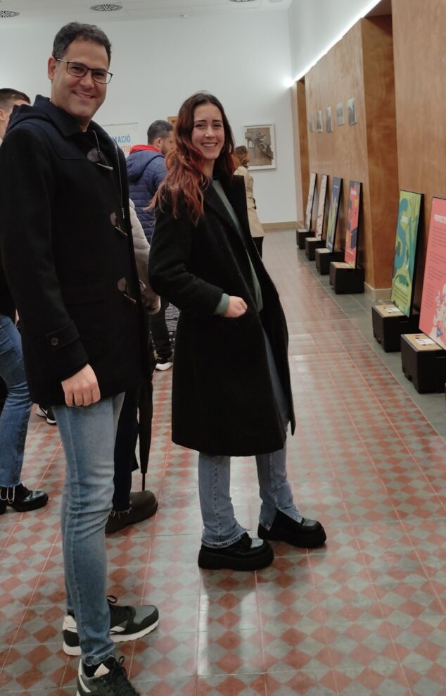 Imagen: Josep Mengual y Paula Orihuel en la exposición