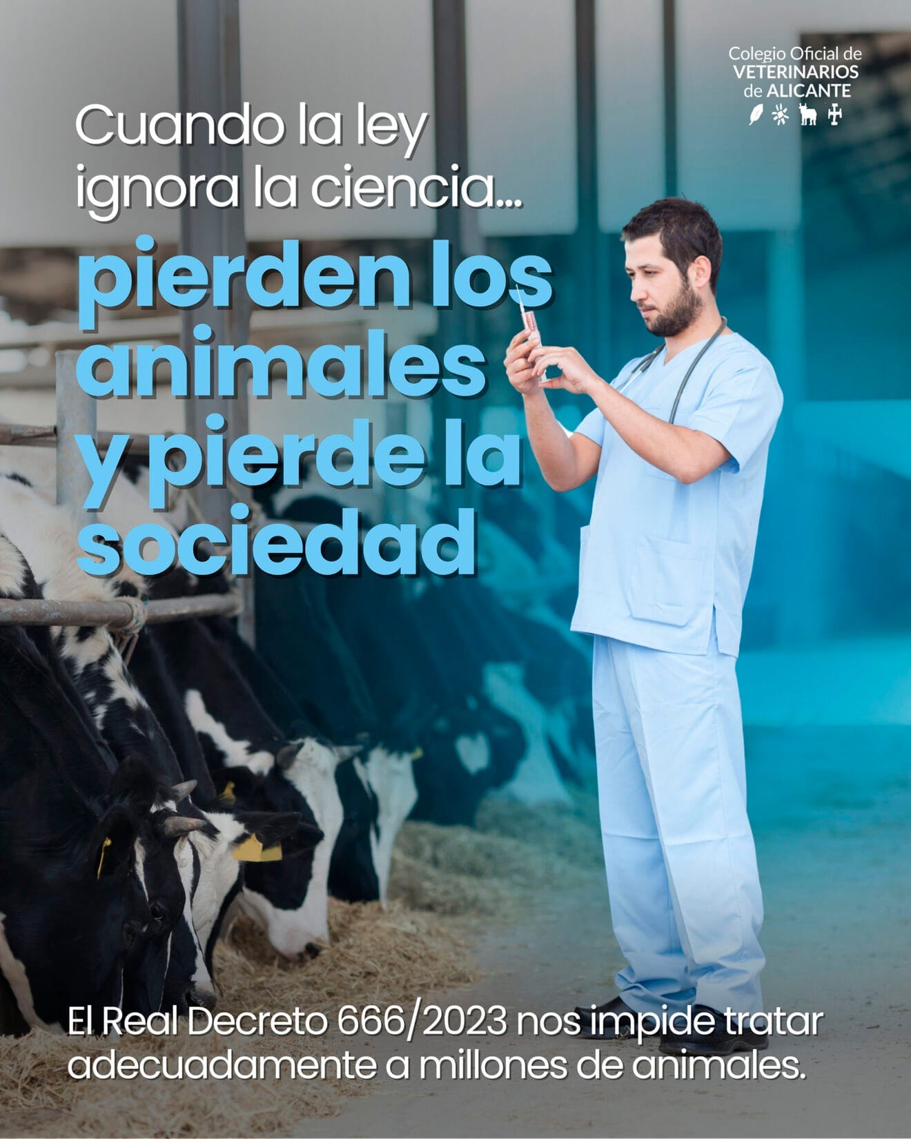 La movilización afecta tanto a los veterinarios del sector clínico de pequeños animales como a los dedicados a la ganadería