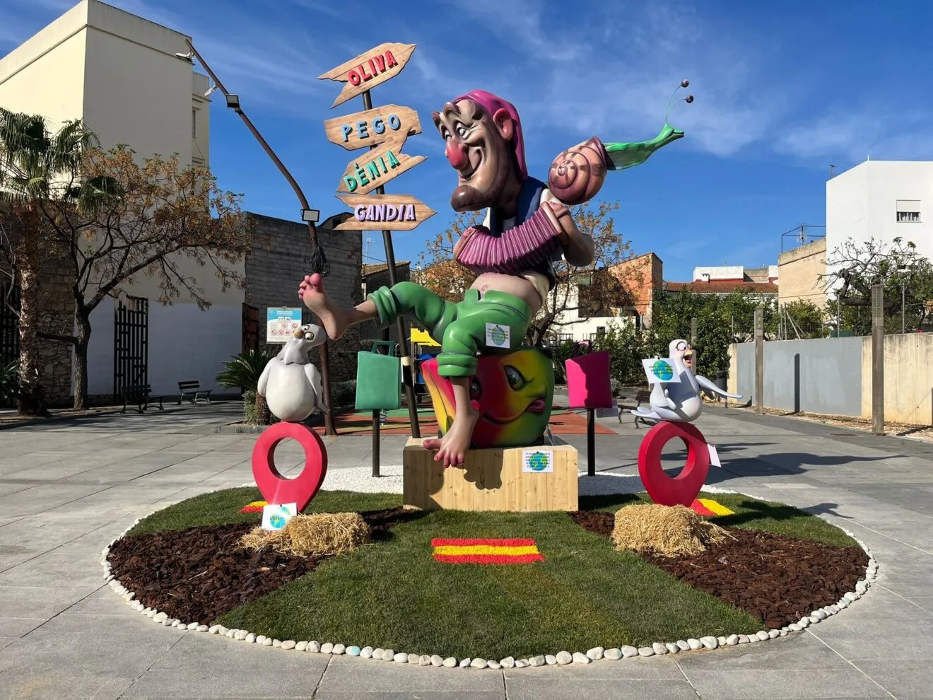 Monumento grande de la Falla Convent de Pego en 2024