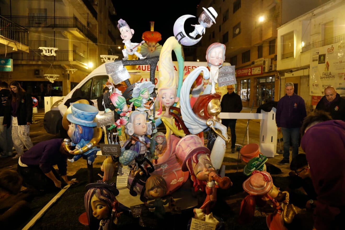Monumento infantil de la Falla Campaments de Dénia en 2025