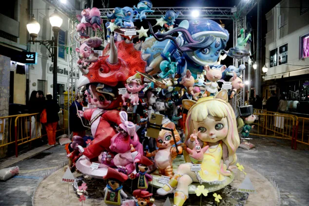 Imagen: Monumento infantil de la Falla Centro de Dénia en 2025