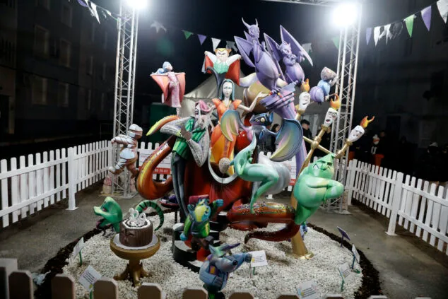 Imagen: Monumento infantil de la Falla Diana de Dénia en 2025