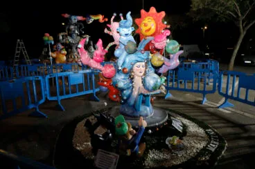 Monumento infantil de la Falla Nou Camp Roig de Dénia en 2025