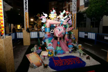 Monumento infantil de la Falla Saladar de Dénia en 2025