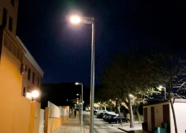 nueva farola led en pedreguer